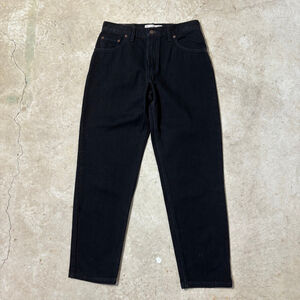 Vintage Levi’s Black Straight Leg Jeans Women’s Size 8 Short Mom Zipper Fly